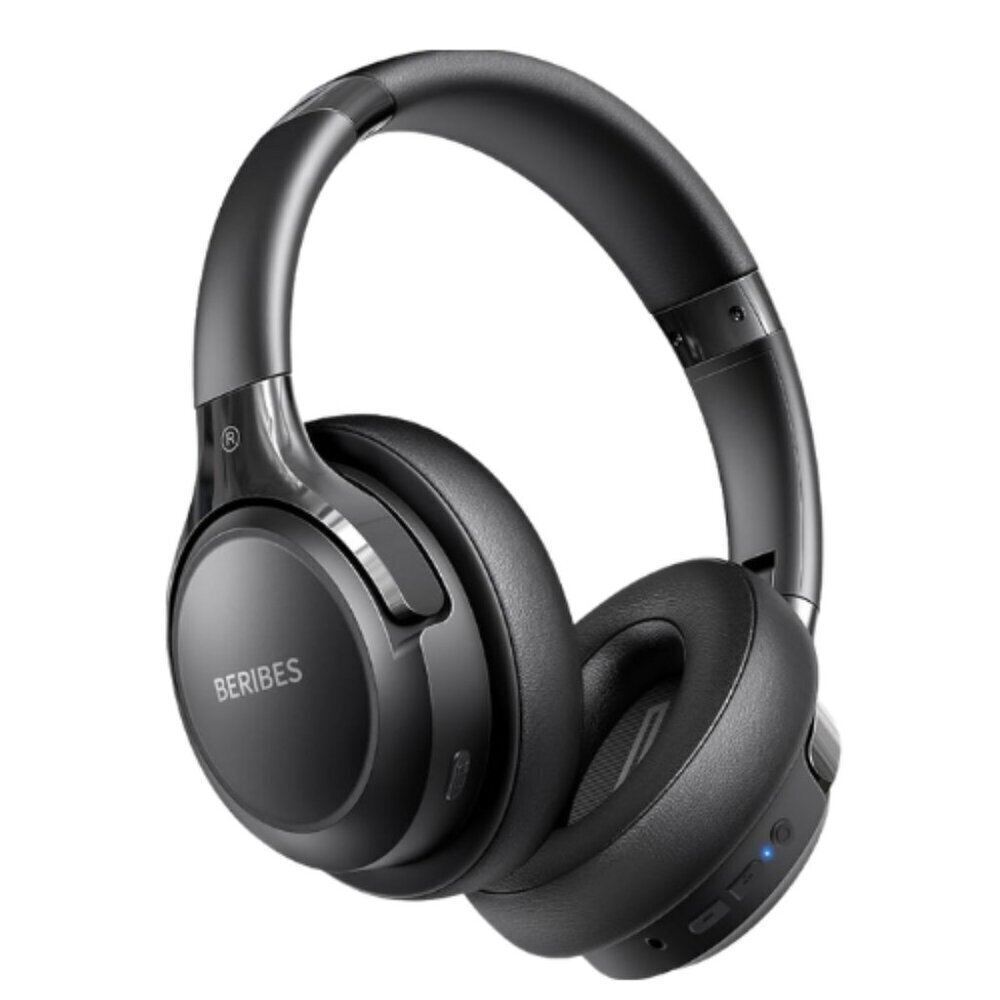 Bluetooth Headphones with Mic Over Ear – 65H Playtime, 6 EQ Modes, HiFi Sound